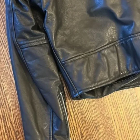 Terminator 2 Style Genuine Leather Jacket - Made in Canada - Picture 6 of 8